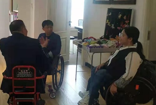用手工实现人生价值--------热烈欢迎北京市残疾人代表团莅临手工之家参观考察