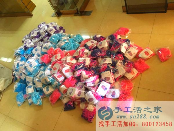 手工活之家外发加工2016年7月10日分货记录 所有的纸抽盒材料入袋