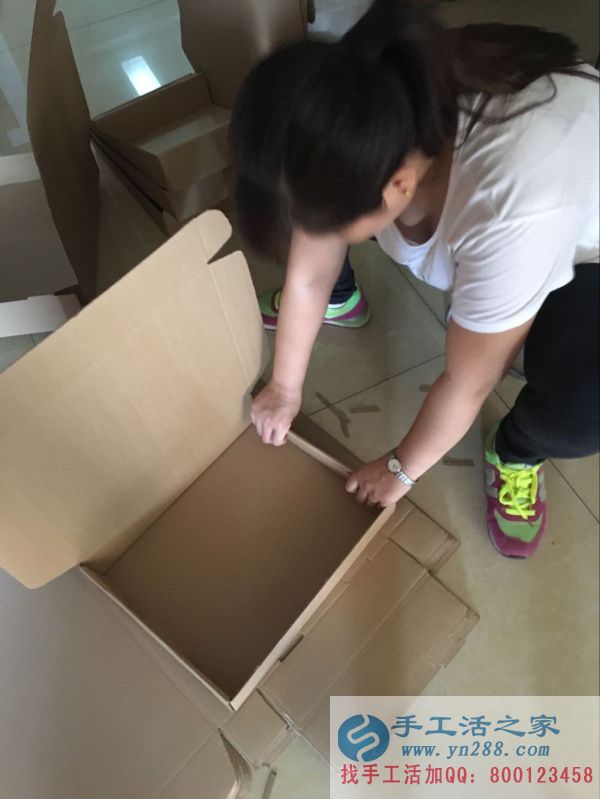 手工活外发项目纸盒制作