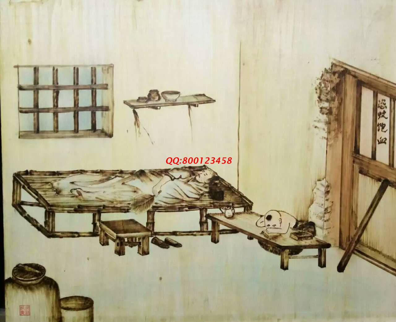 【民间手工艺品推介】邱县传统纯手工烙画，《二十四孝系列》预约定制，尺寸46*39cm