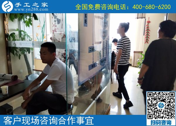 7月5日，正规供料的手工活就在这里，想做手工活加工挣钱就来吧，手工之家接待考察加工客户剪影