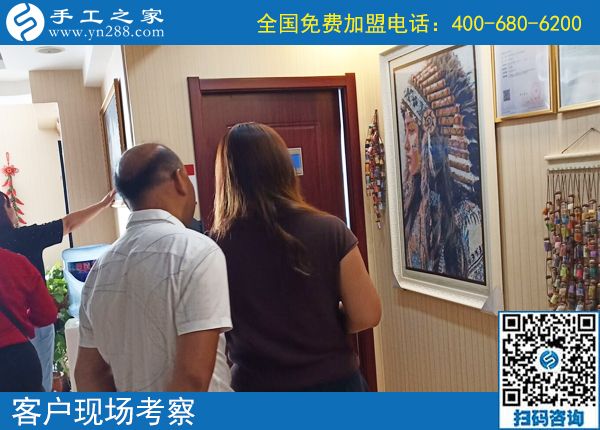 7月28日，月末周末来合作，大家要把这个正规供料的手工活带回家，手工之家接待考察加工客户剪影