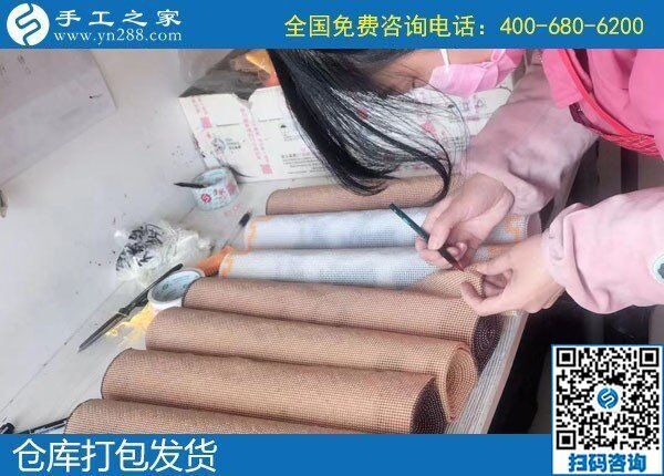 春节过后天渐暖，在家做手工活串珠绣正合适(图1)