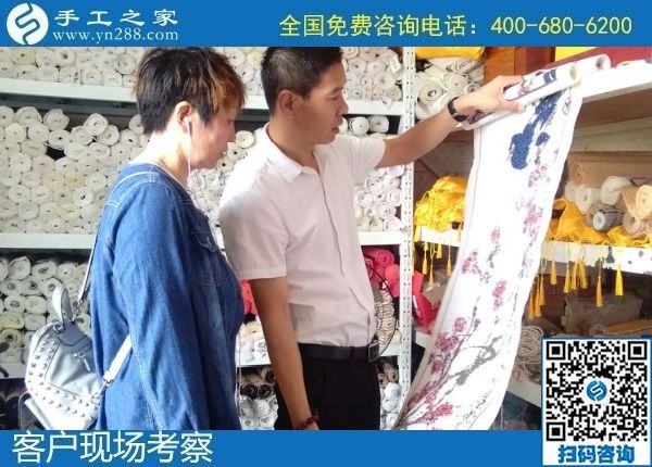 8月8日，可以在家做的手工活，拿回家做的手工活，选择这个收益有保障的珠绣手工就对了。手工之家接待考察加工客户剪影