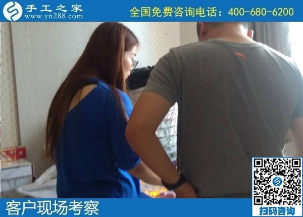 8月8日，可以在家做的手工活，拿回家做的手工活，选择这个收益有保障的珠绣手工就对了。手工之家接待考察加工客户剪影