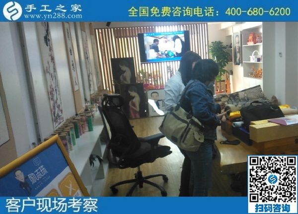 10月16日，可以带回家做的手工活，手工活外发回收，这里的珠绣手工活值得选择，手工之家接待考察加工客户剪影