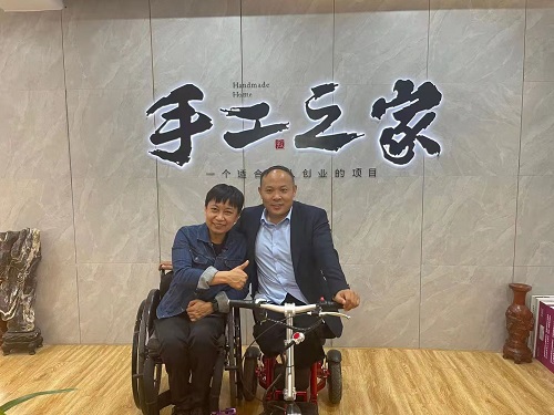 用手工实现人生价值--------热烈欢迎北京市残疾人代表团莅临手工之家参观考察