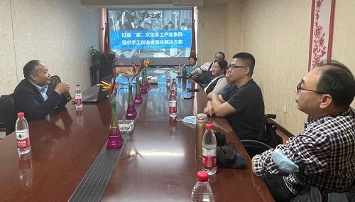 用手工实现人生价值--------热烈欢迎北京市残疾人代表团莅临手工之家参观考察