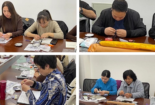做大家的坚强后盾------- 记手工之家对各级代理加工人员进行多项技术培训