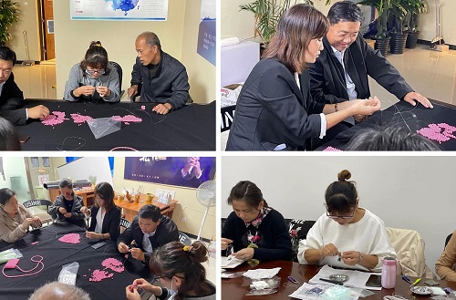 做大家的坚强后盾------- 记手工之家对各级代理加工人员进行多项技术培训