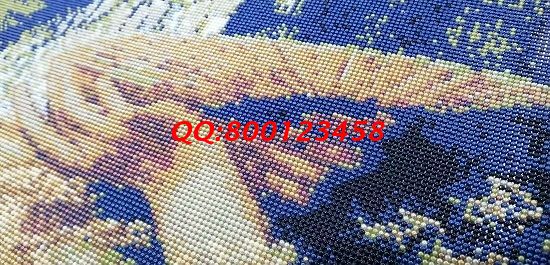 10月28日，可以寄到家做的手工活，在家做手工活挣钱，正规厂家的外发手工活只有这些要求，图为励志珠珠绣成品细节实拍