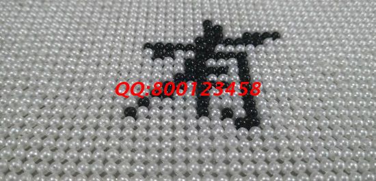 12月17日，冬天在家做手工活加工，可以带回家做的手工活选手工之家的珠绣串珠手工活外发加工项目，图为励志珠珠绣成品细节实拍(图2)