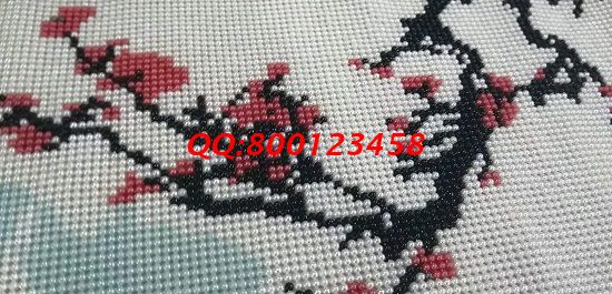 12月17日，冬天在家做手工活加工，可以带回家做的手工活选手工之家的珠绣串珠手工活外发加工项目，图为励志珠珠绣成品细节实拍(图1)