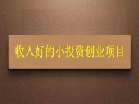 没钱就不能创业吗？这个适合穷人的创业项目为什么收入让人满意