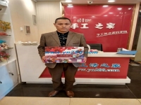 四川德阳邓先生来手工活之家考察，欲自主创业组织当地人做手工活