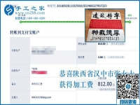 810元的加工费，都是陕西汉中张女士串珠手工活加工项目新入员工做的