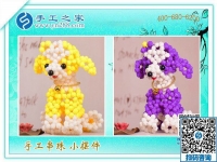 我爱串珠之：吉林四平市腾女士用珠子串出可爱小动物！