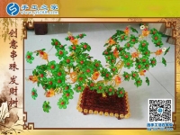 手工之家创意串珠发财树 新年喜庆好寓意 门市家庭招财纳福