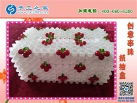 你家有这样的纸抽盒吗？ 手工之家新款樱桃梅花纸抽盒 环保干净新颖