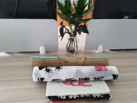 手工之家的励志珠平面珠绣可以挂起来也可以卷起来收藏
