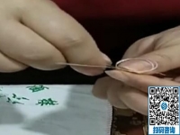 针法简单的非遗项目外发手工活，励志珠珠绣很受加工人员的欢迎